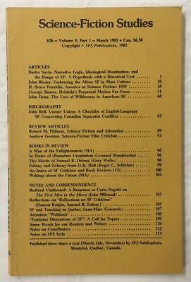 Portada de Science-Fiction Studies, Volume 9, Part 1, Issue 26